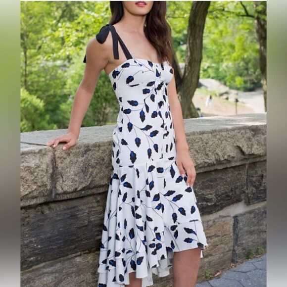 Yumi Kim NWT Sweet Lady White/ Black Leaf Print S - Picture 3 of 9